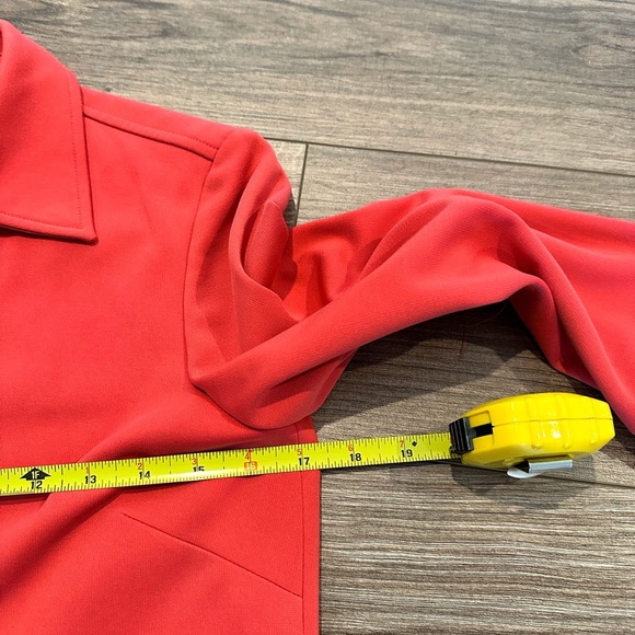 Tahari ASL Coral Toggle Shirt Dress Size 2 - Picture 7 of 9
